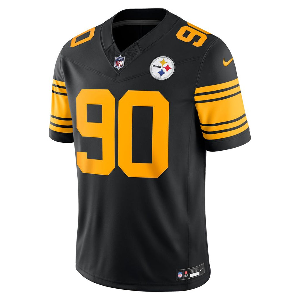T.J. Watt Pittsburgh Steelers Black Alternate Vapor F.U.S.E. Stitched Limited Jersey