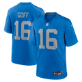 Jared Goff Detroit Lions Blue Alternate Game Jersey