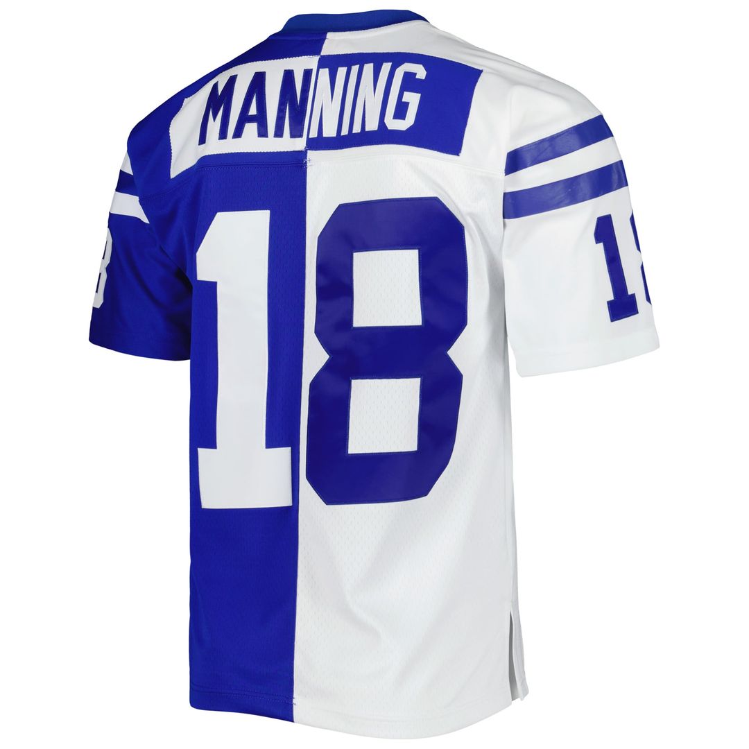 Peyton Manning Indianapolis Colts Royal/White 1998 Split Legacy Replica Jersey