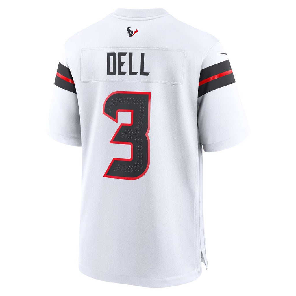 Tank Dell Houston Texans White Game Jersey
