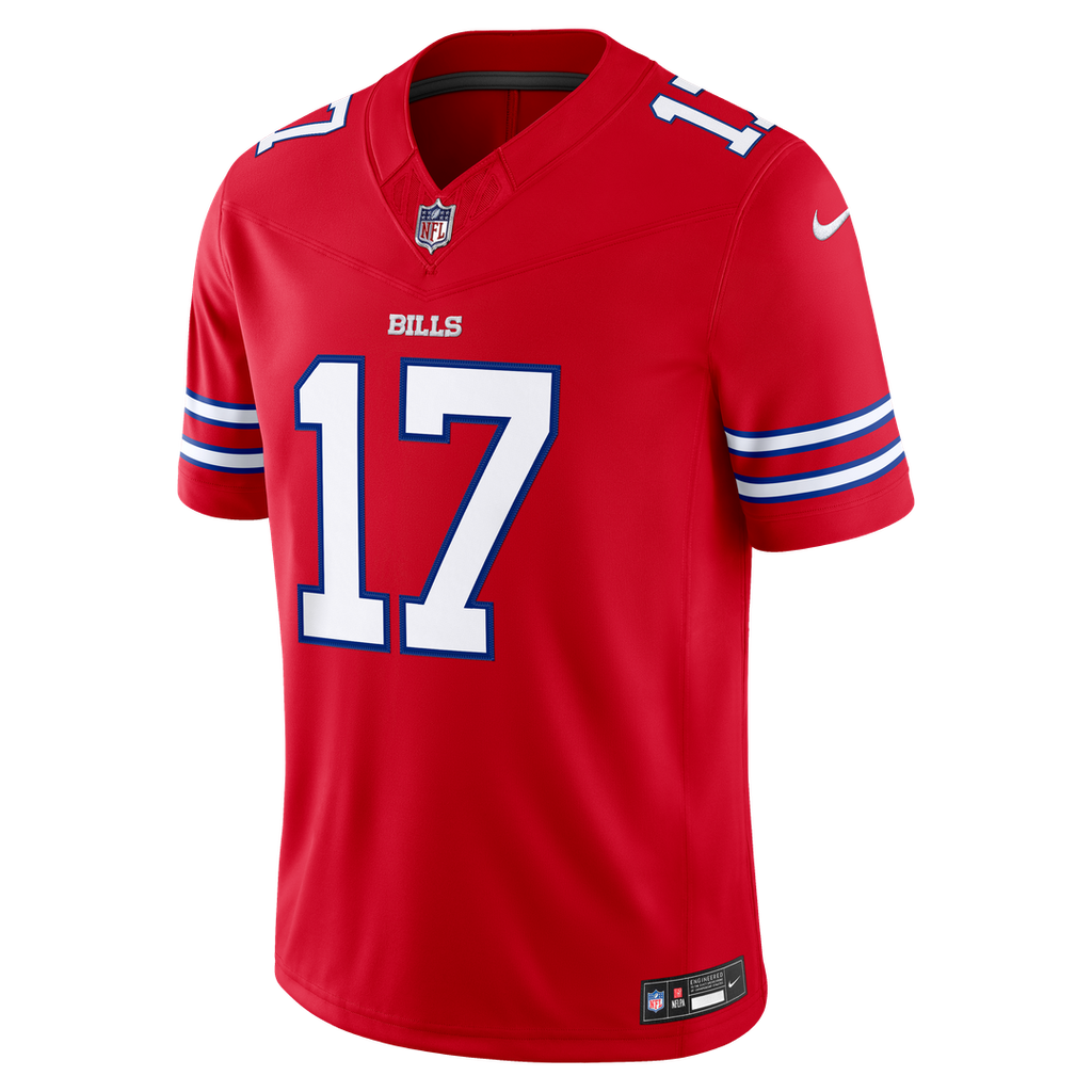 Josh Allen Buffalo Bills Red Alternate Vapor F.U.S.E. Stitched Limited Jersey