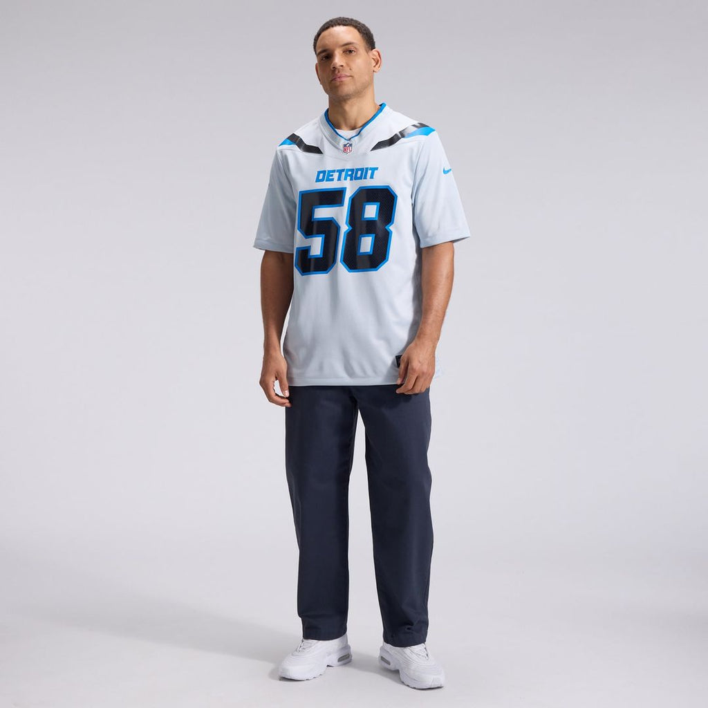 Penei Sewell Detroit Lions Silver 2026 Rivalries Collection Game Jersey