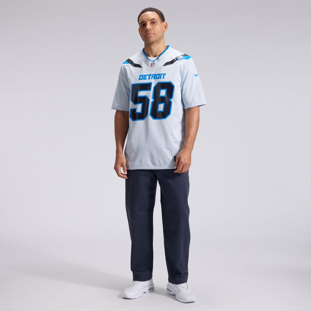 Penei Sewell Detroit Lions Silver 2026 Rivalries Collection Game Jersey
