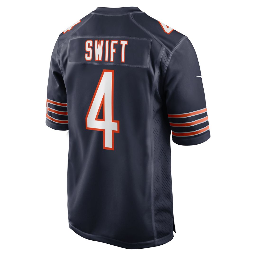 D'Andre Swift Chicago Bears Navy Game Jersey