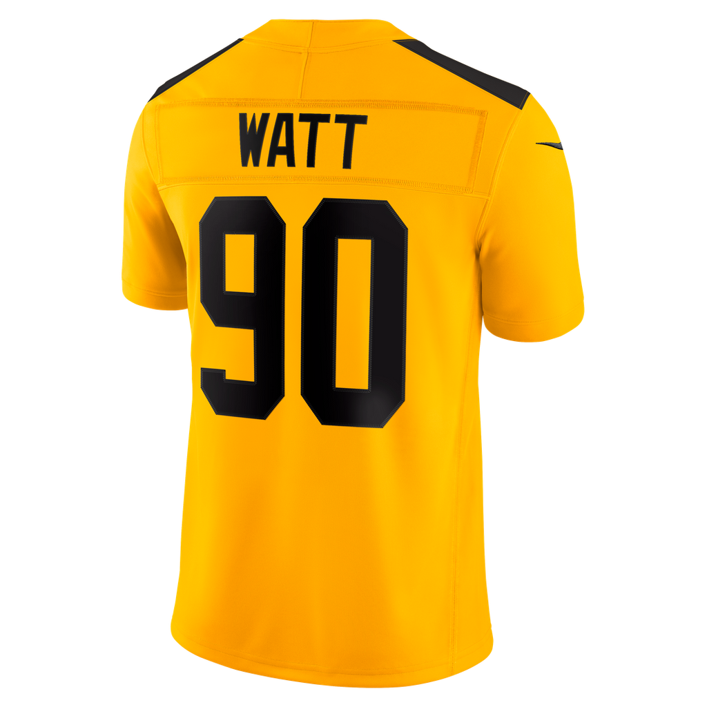 T.J. Watt Pittsburgh Steelers Gold Alternate Vapor F.U.S.E. Stitched Limited Jersey