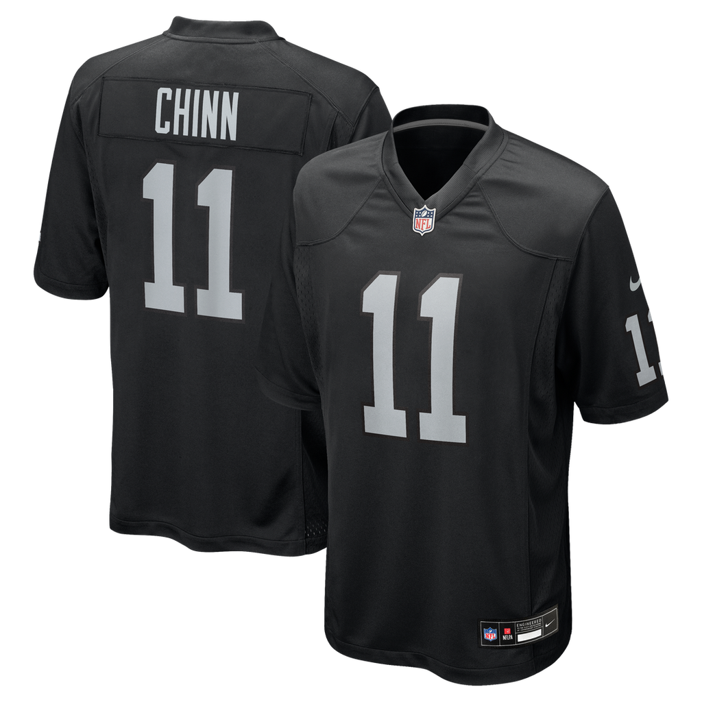 Jeremy Chinn Las Vegas Raiders Black Team Game Jersey