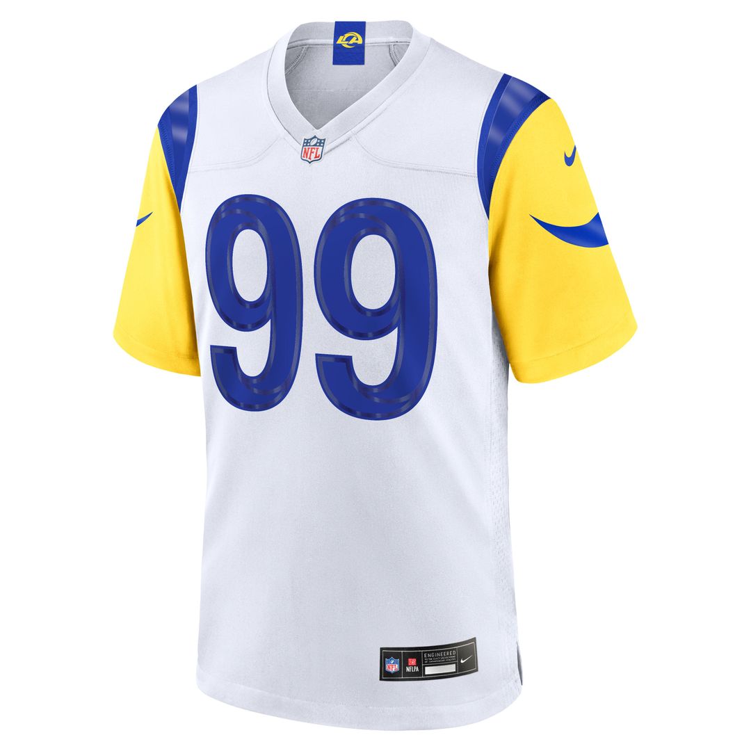 Aaron Donald Los Angeles Rams White Game Jersey