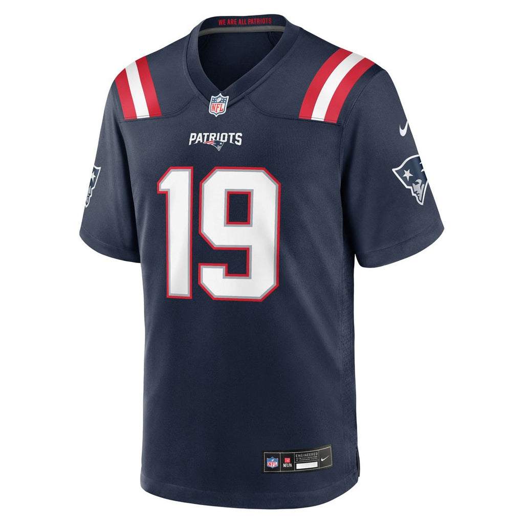 Kobee Minor New England Patriots Navy Team Game Jersey