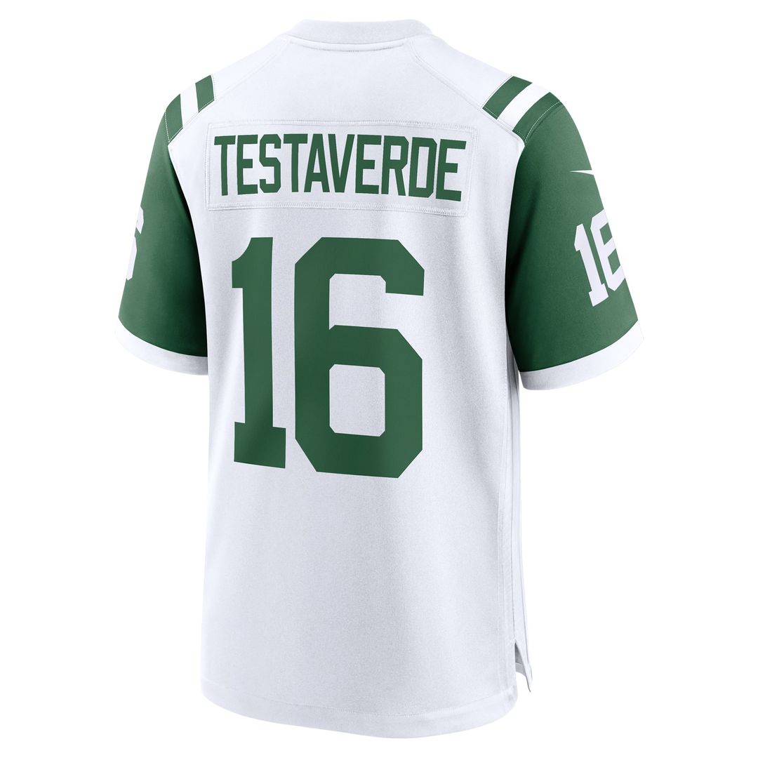 Vinny Testaverde New York Jets White Retired Player Alternate Game Jersey