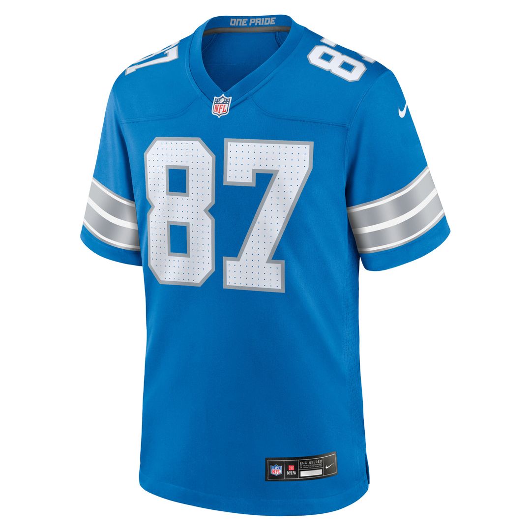 Sam LaPorta Detroit Lions White White Game Jersey