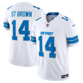 Amon-Ra St. Brown Detroit Lions White Vapor F.U.S.E. Stitched Limited Jersey