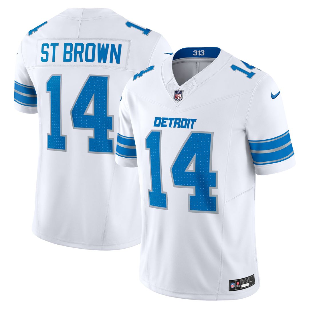 Amon-Ra St. Brown Detroit Lions Blue Vapor F.U.S.E. Limited Jersey