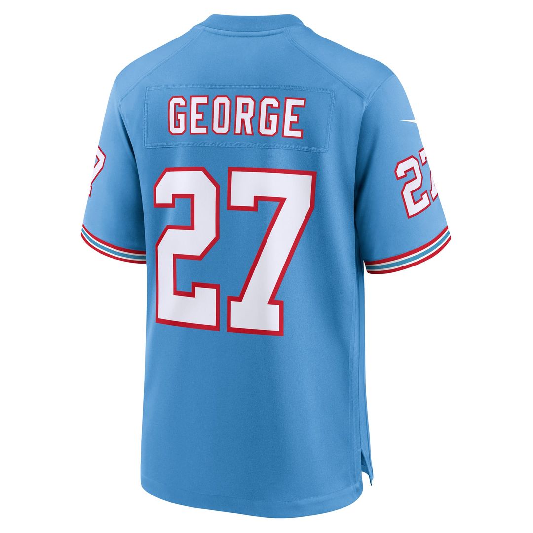 Eddie George Tennessee Titans Light Blue Retired Player Alternate Game Jersey