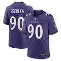 Aeneas Peebles Baltimore Ravens Purple Team Game Jersey