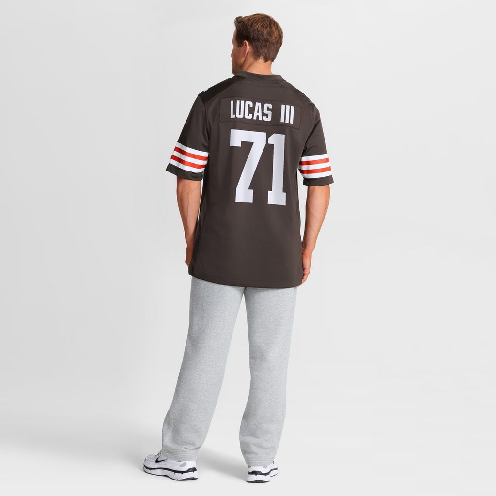 Cornelius Lucas Cleveland Browns Brown Team Game Jersey