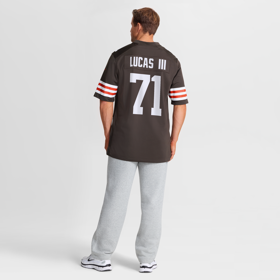 Cornelius Lucas Cleveland Browns Brown Team Game Jersey