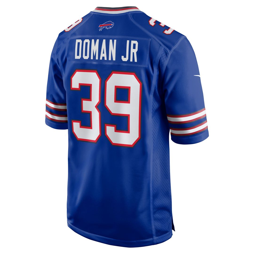 Tommy Doman Jr Buffalo Bills Royal Team Game Jersey
