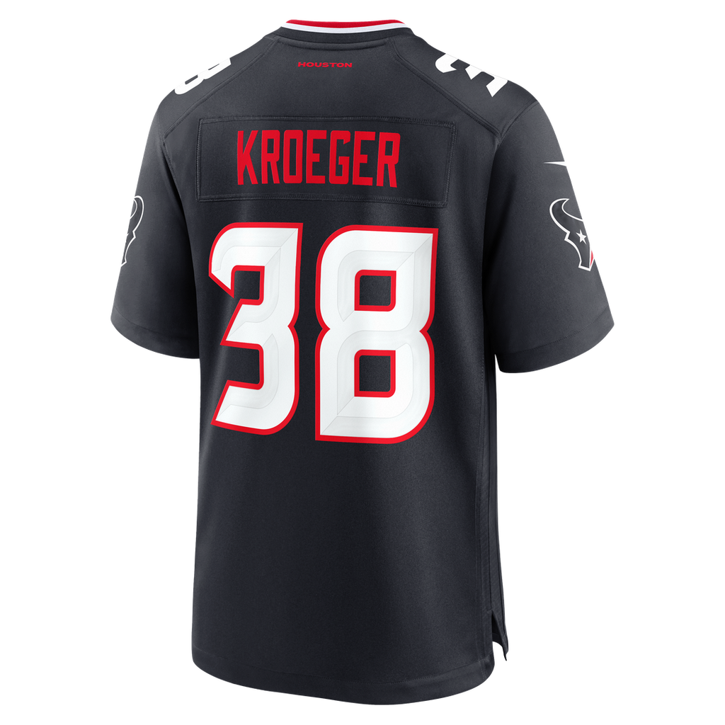 Kai Kroeger Houston Texans Navy Team Game Jersey
