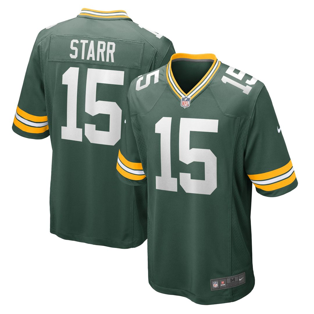 Bart Starr Green Bay Packers Green Retired Player Game Jersey