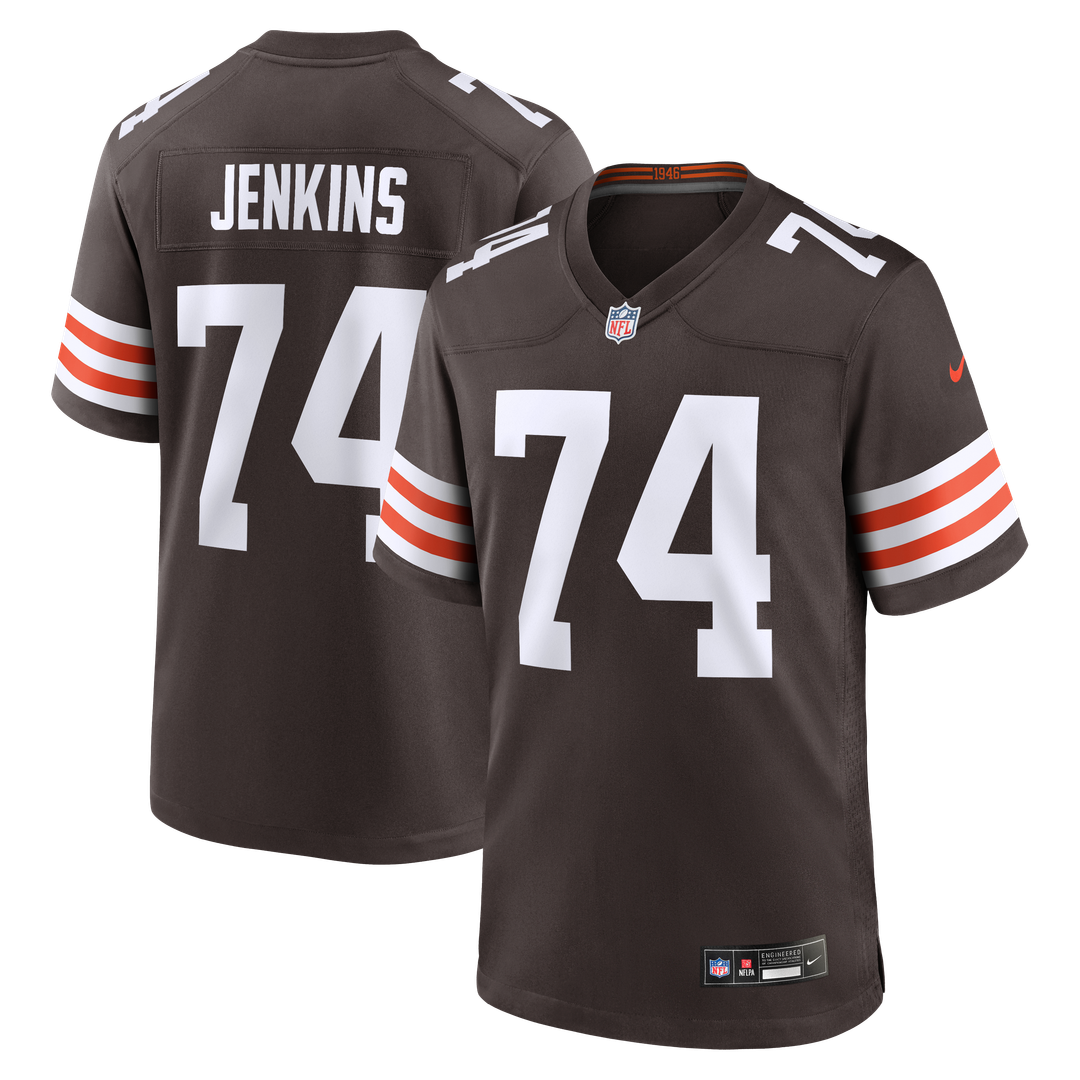 Elgton Jenkins Cleveland Browns Brown Team Game Jersey