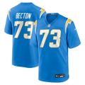 Mekhi Becton Los Angeles Chargers Powder Blue Team Game Jersey