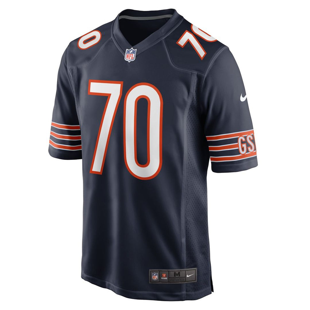 Braxton Jones Chicago Bears Navy Game Player Jersey