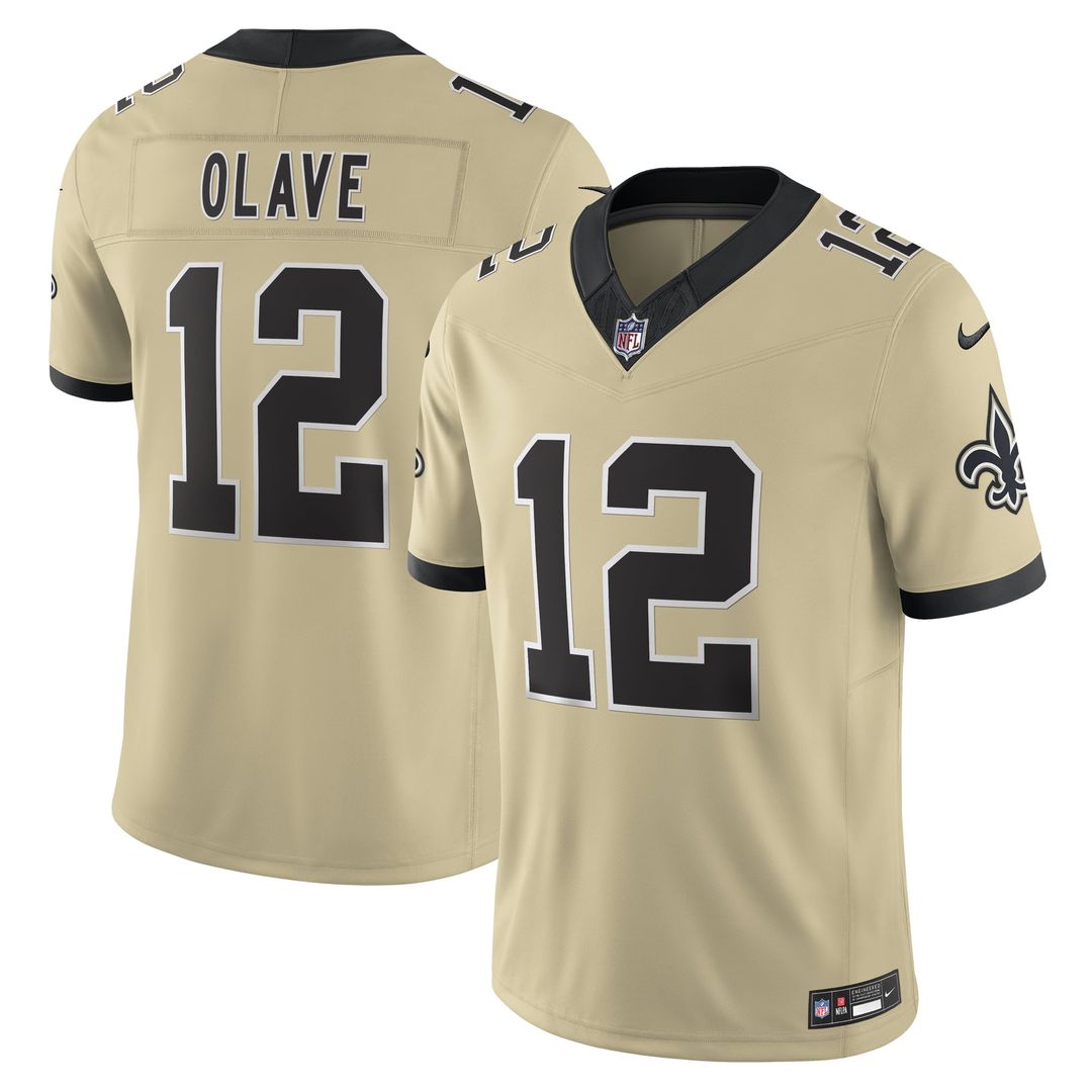 Chris Olave New Orleans Saints Gold Alternate Gameday Golds Alternate Vapor F.U.S.E. Limited Jersey