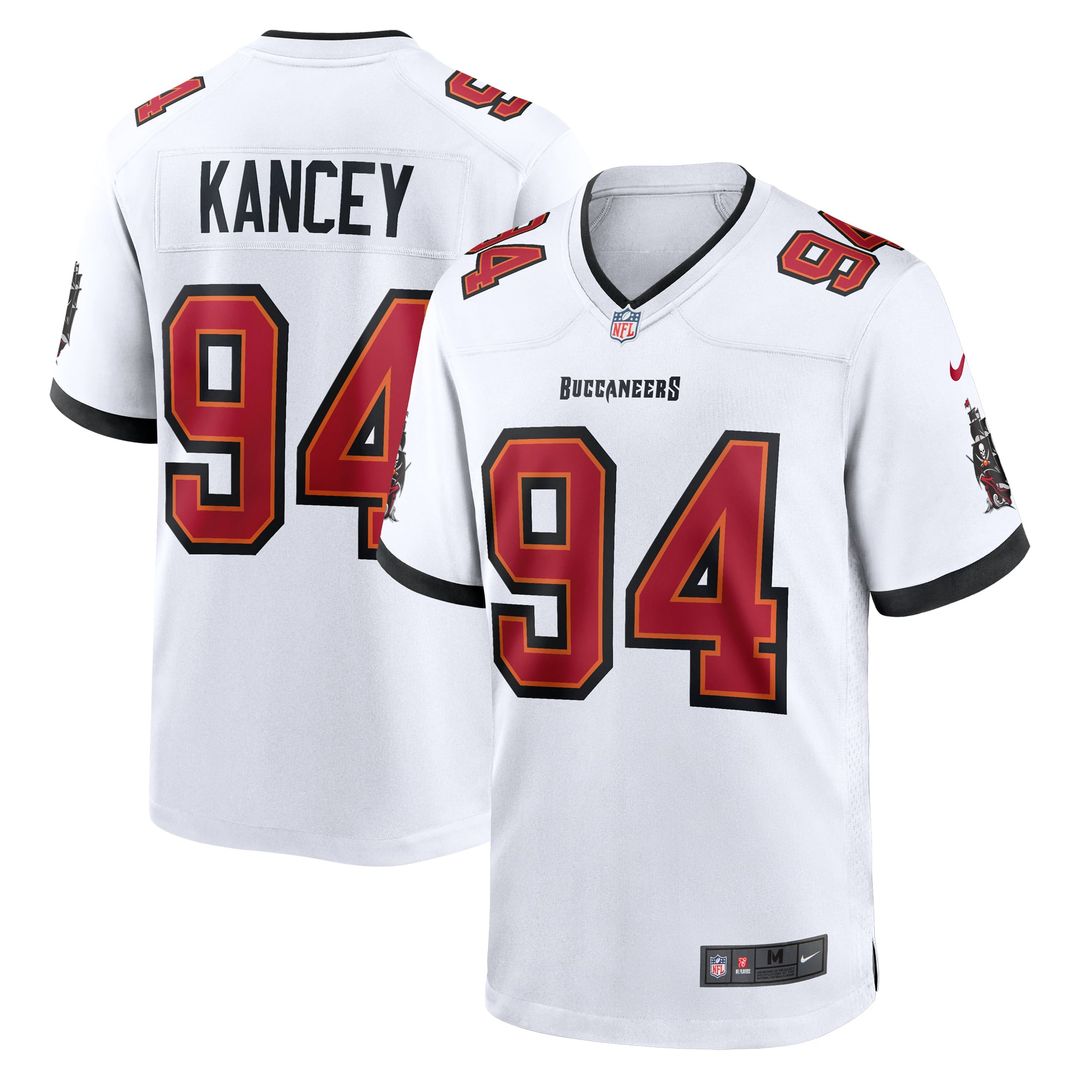 Calijah Kancey Tampa Bay Buccaneers White Game Jersey
