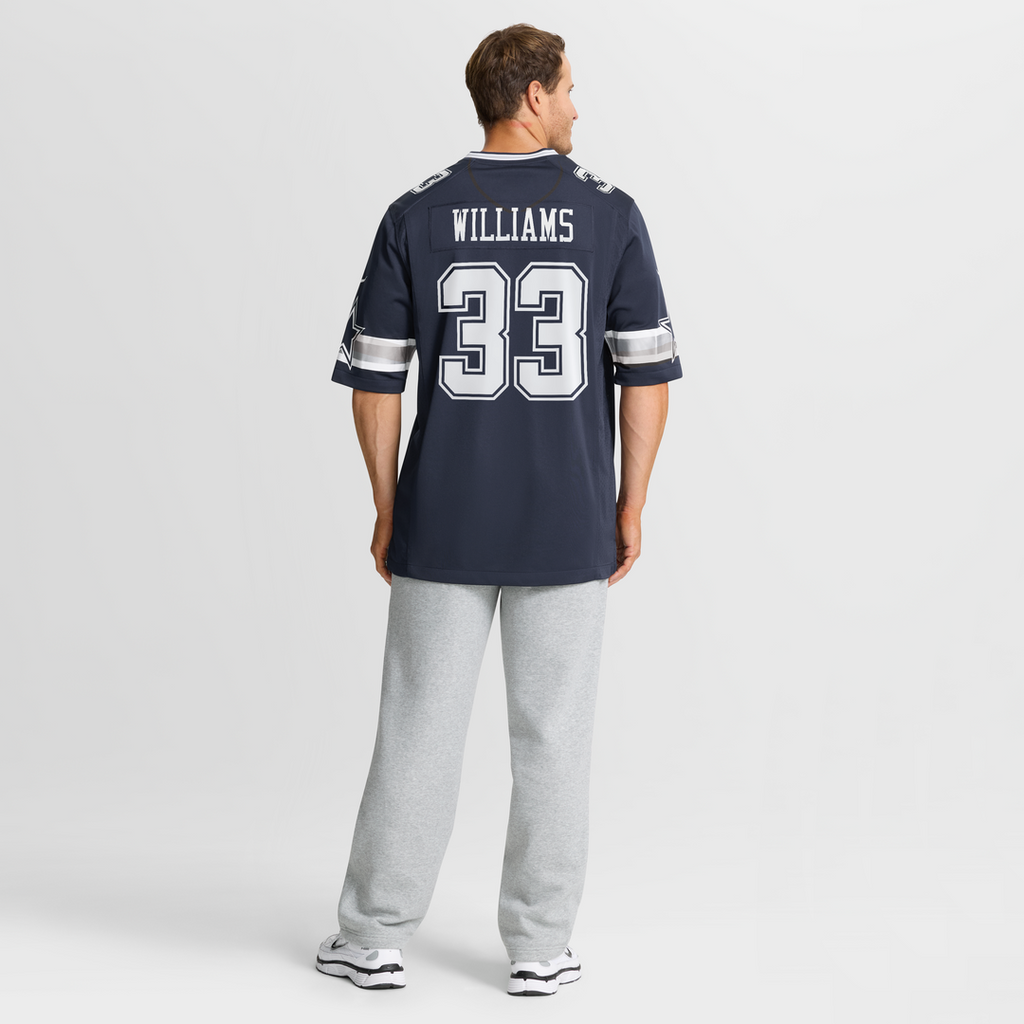 Javonte Williams Dallas Cowboys Navy Team Game Jersey
