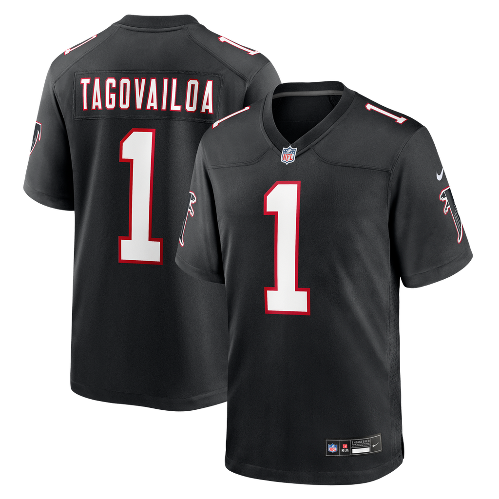 Tua Tagovailoa Atlanta Falcons Black Alternate Game Jersey
