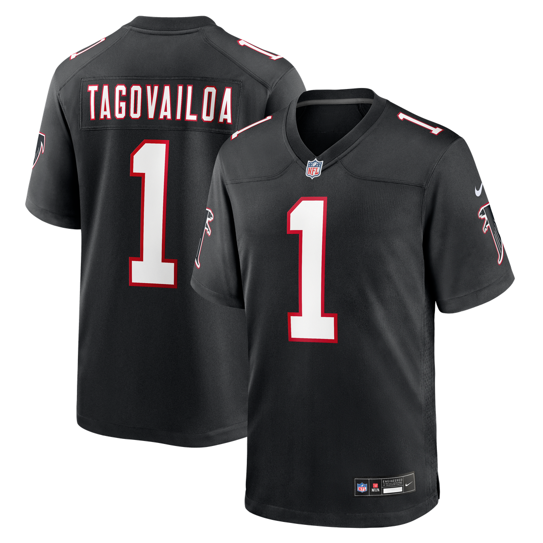 Tua Tagovailoa Atlanta Falcons Black Alternate Game Jersey