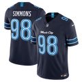 Jeffery Simmons Tennessee Titans Navy 2026 Rivalries Collection Stitched Limited Jersey