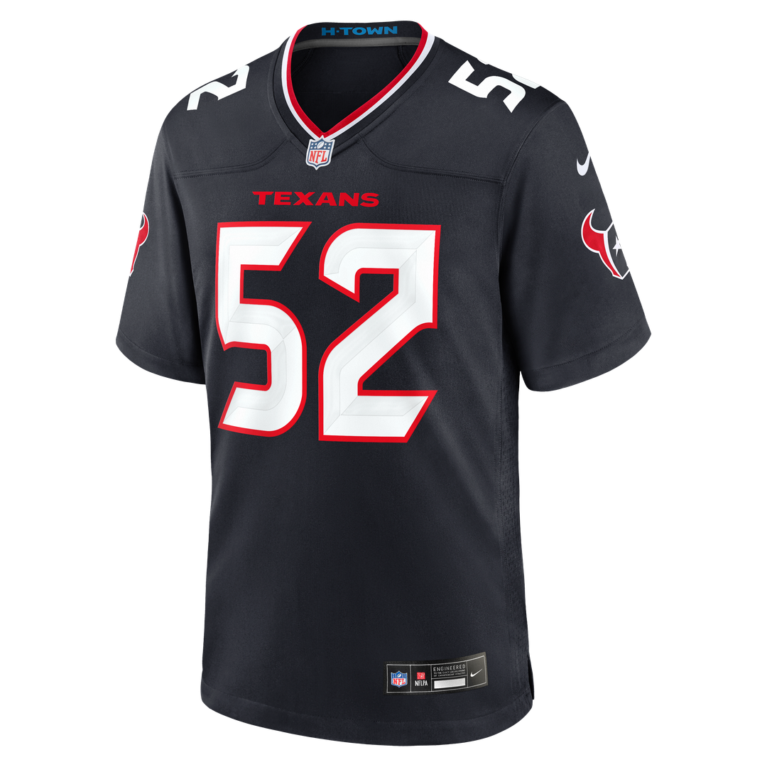 Xavier Thomas Houston Texans Navy Team Game Jersey