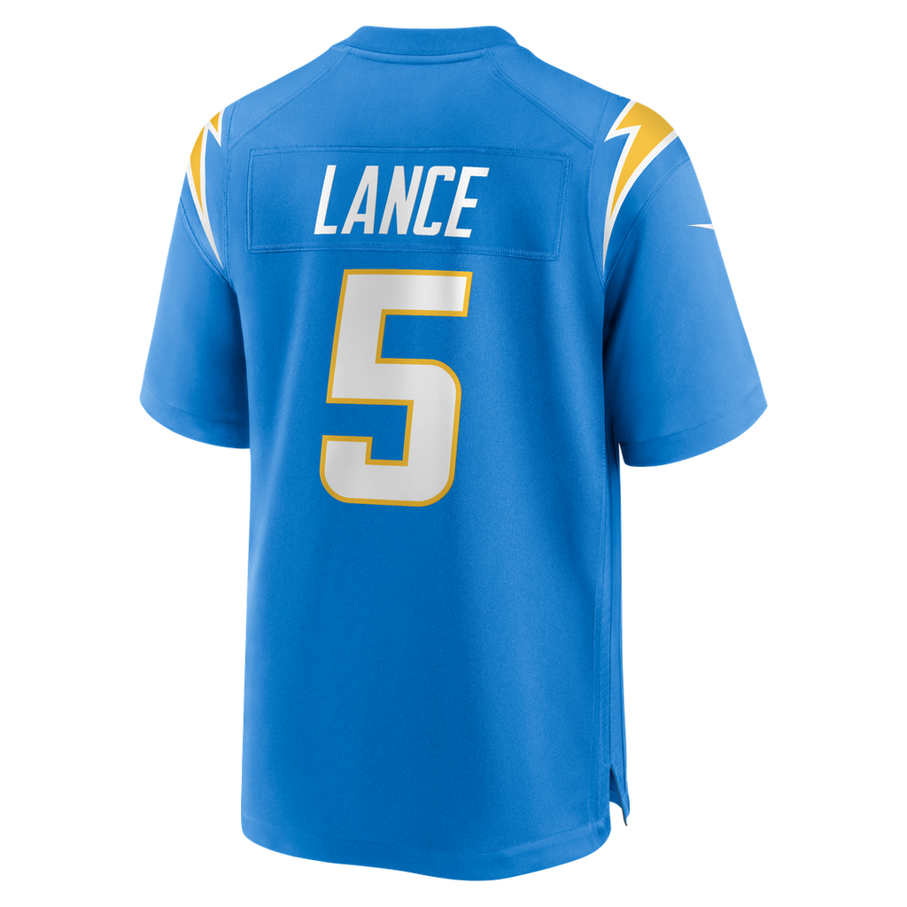 Trey Lance Los Angeles Chargers Powder Blue Team Game Jersey