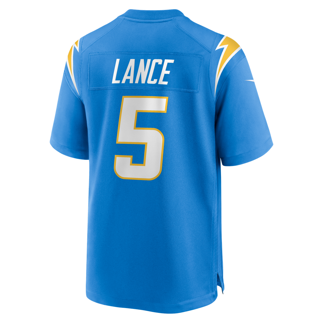 Trey Lance Los Angeles Chargers Powder Blue Team Game Jersey