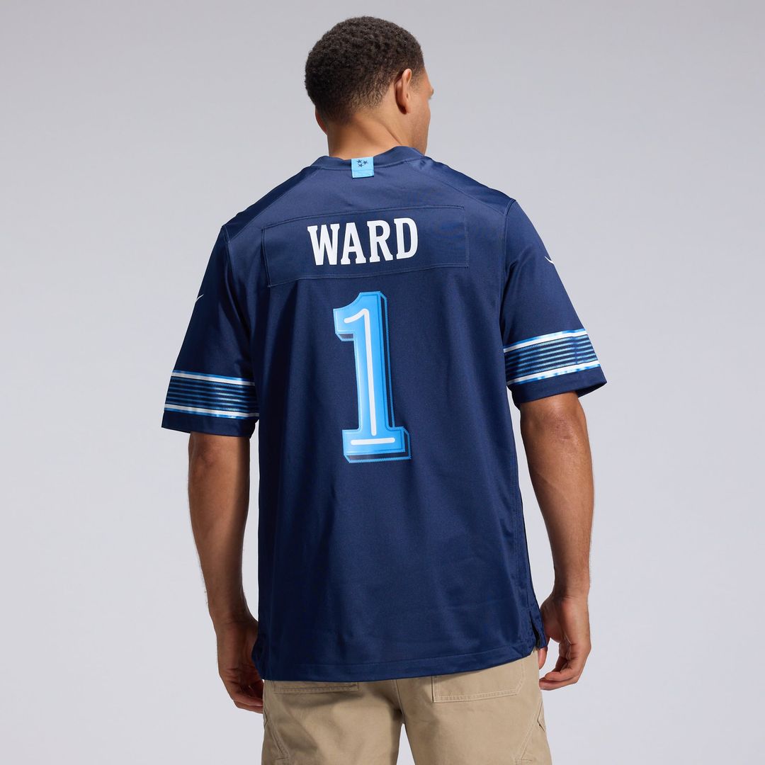 Cameron Ward Tennessee Titans Navy 2026 Rivalries Collection Game Jersey