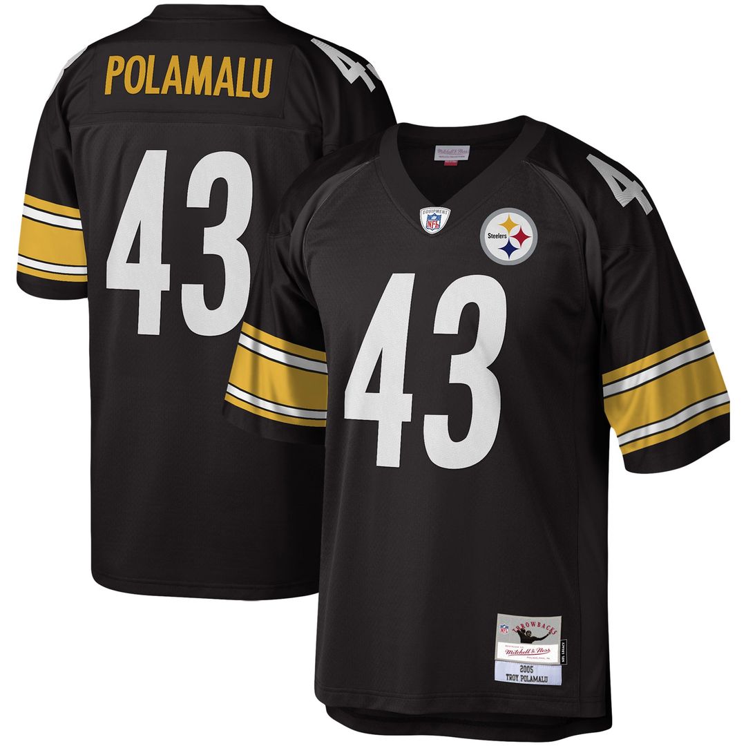 Troy Polamalu Pittsburgh Steelers Black Legacy Replica Jersey
