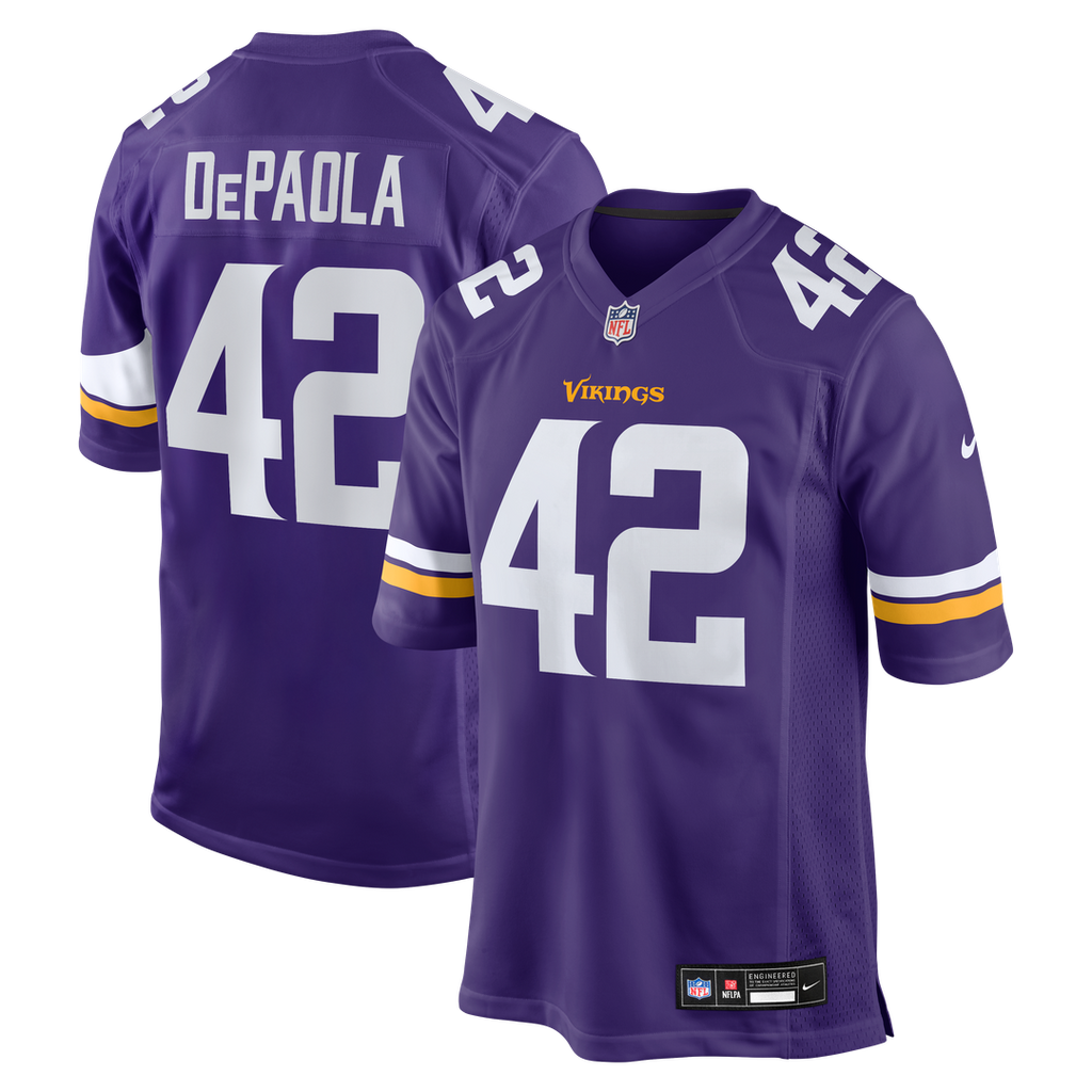 Andrew DePaola Minnesota Vikings Purple Game Jersey