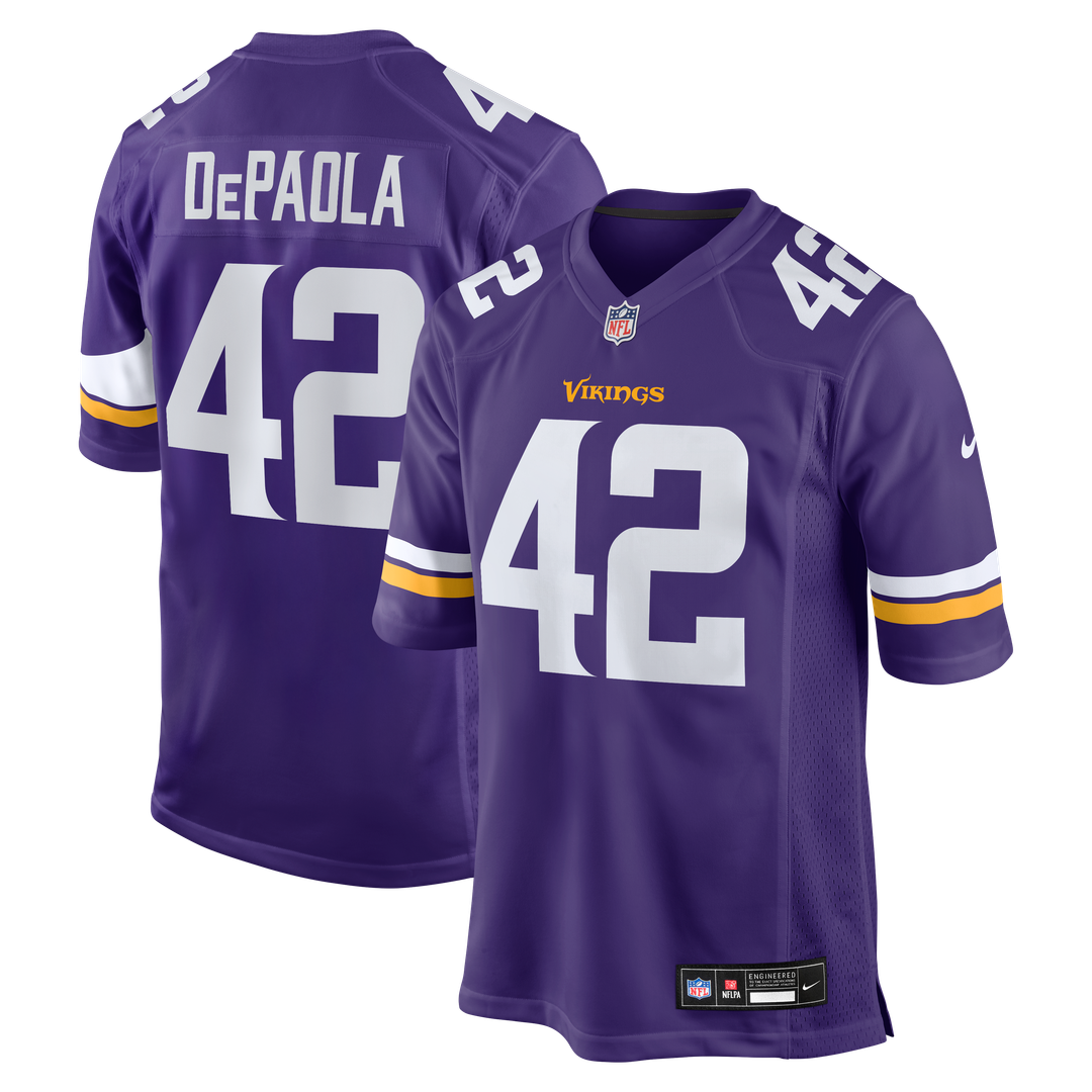 Andrew DePaola Minnesota Vikings Purple Game Jersey