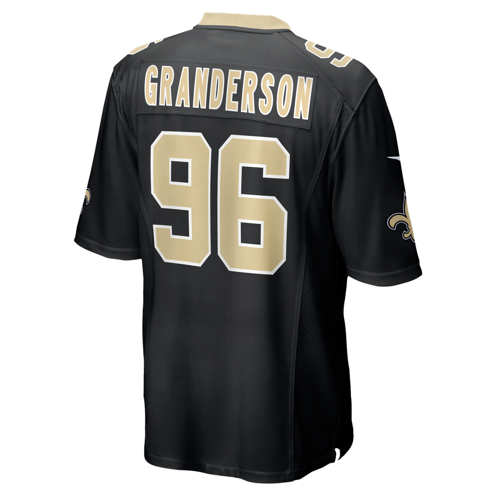 Carl Granderson New Orleans Saints Black Game Jersey