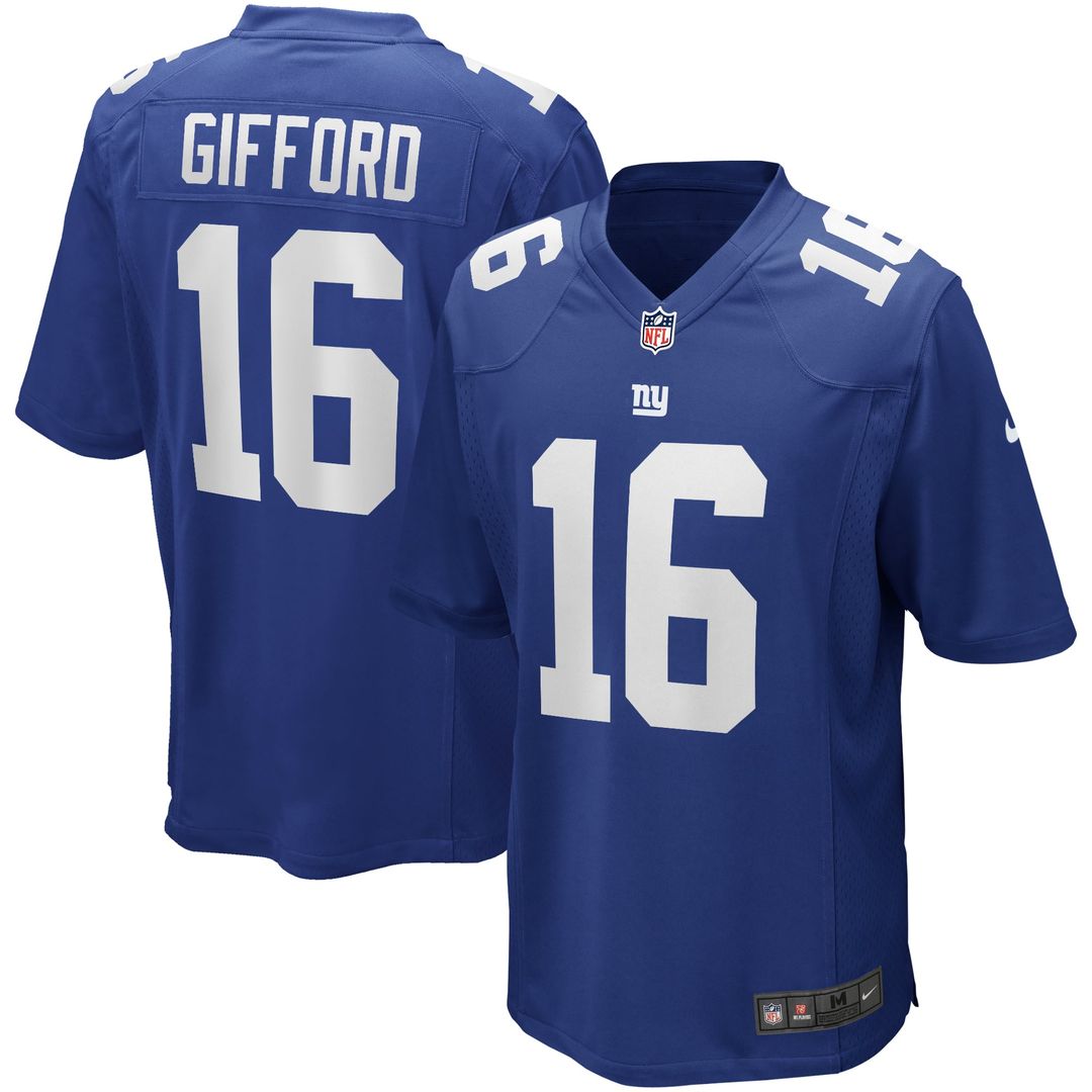 Frank Gifford New York Giants Royal Game Retired Player Jersey