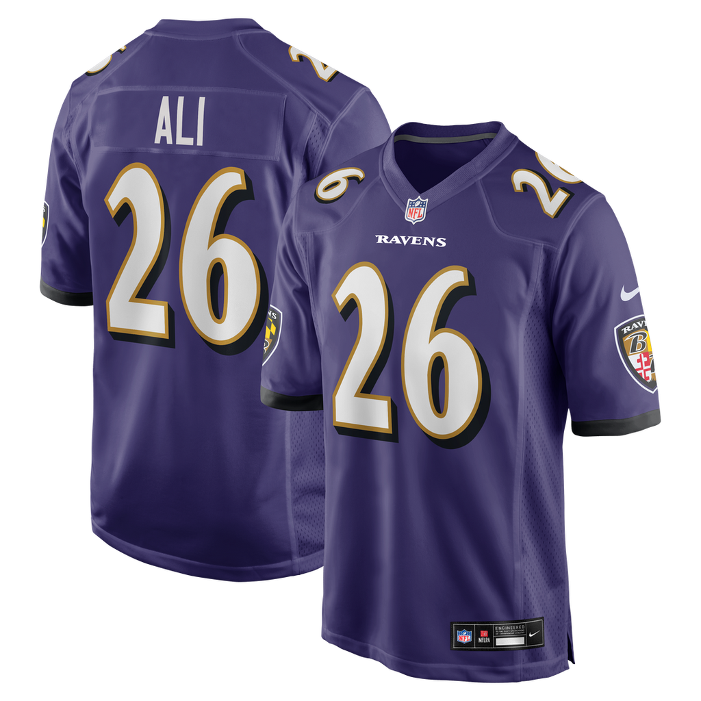 Rasheen Ali Baltimore Ravens Purple Team Game Jersey