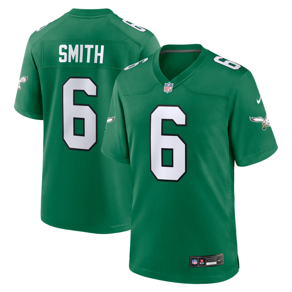 DeVonta Smith Philadelphia Eagles Kelly Green Alternate Game Player Jersey