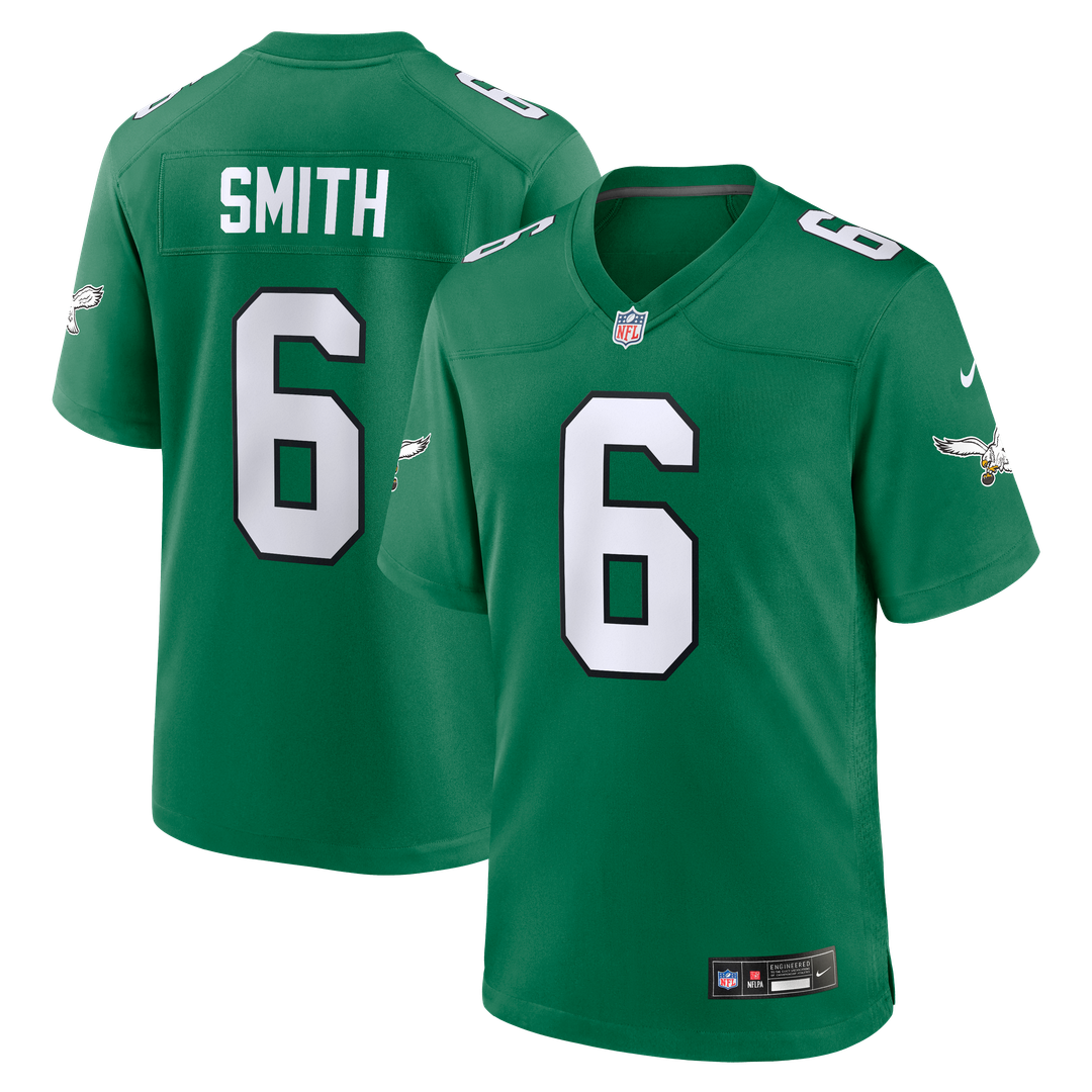 DeVonta Smith Philadelphia Eagles Kelly Green Alternate Game Player Jersey