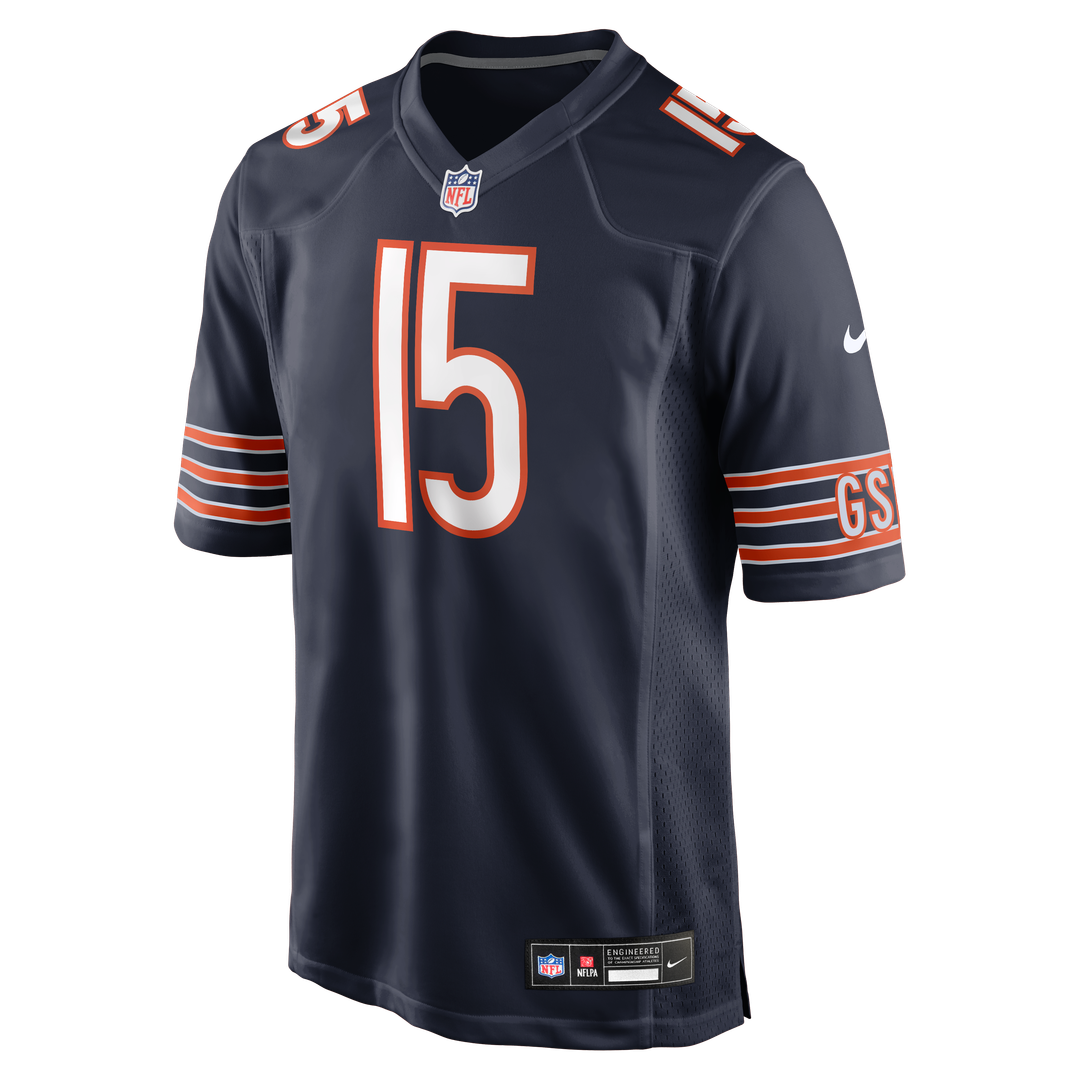 Rome Odunze Chicago Bears Navy Player Game Jersey