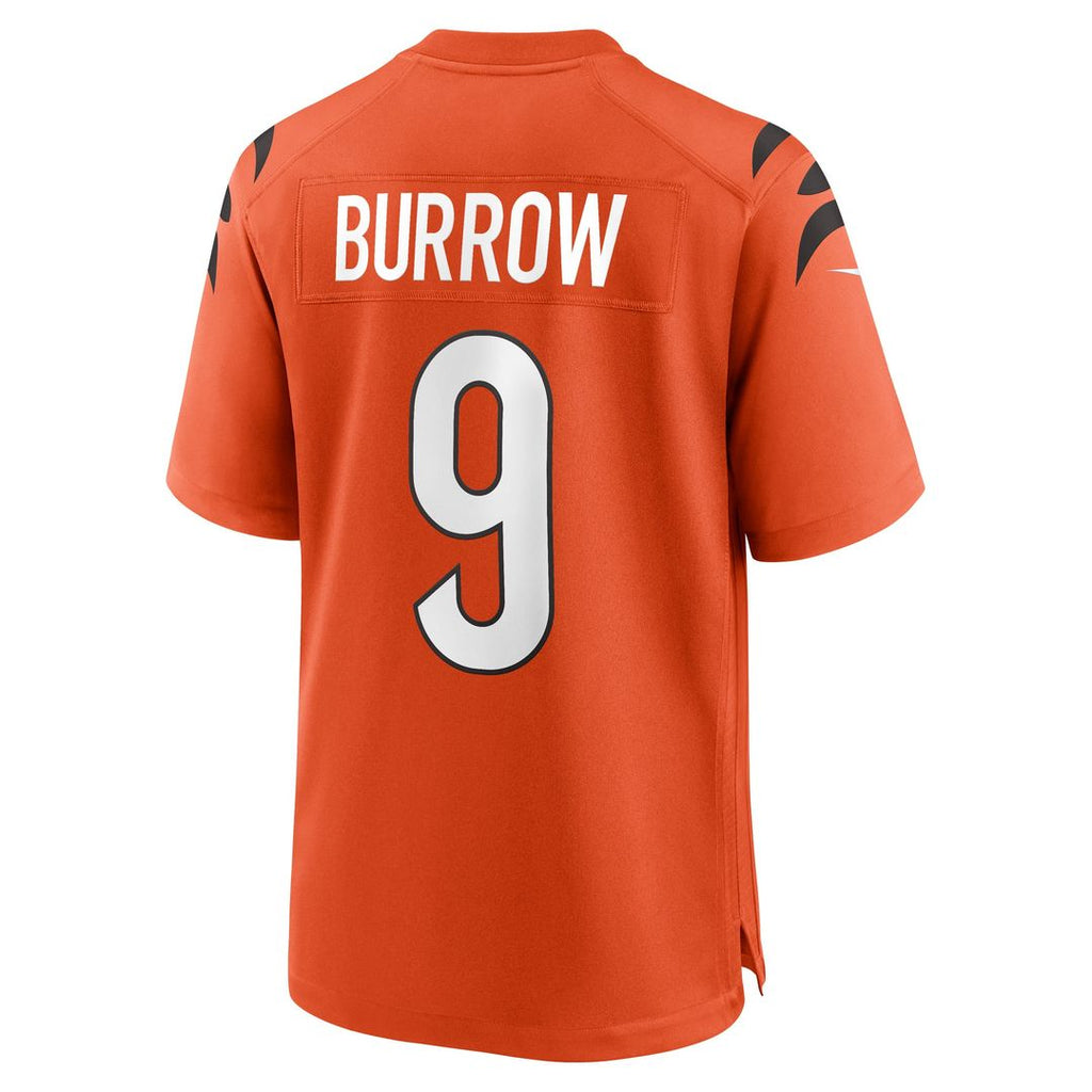 Joe Burrow Cincinnati Bengals Orange Alternate Game Jersey