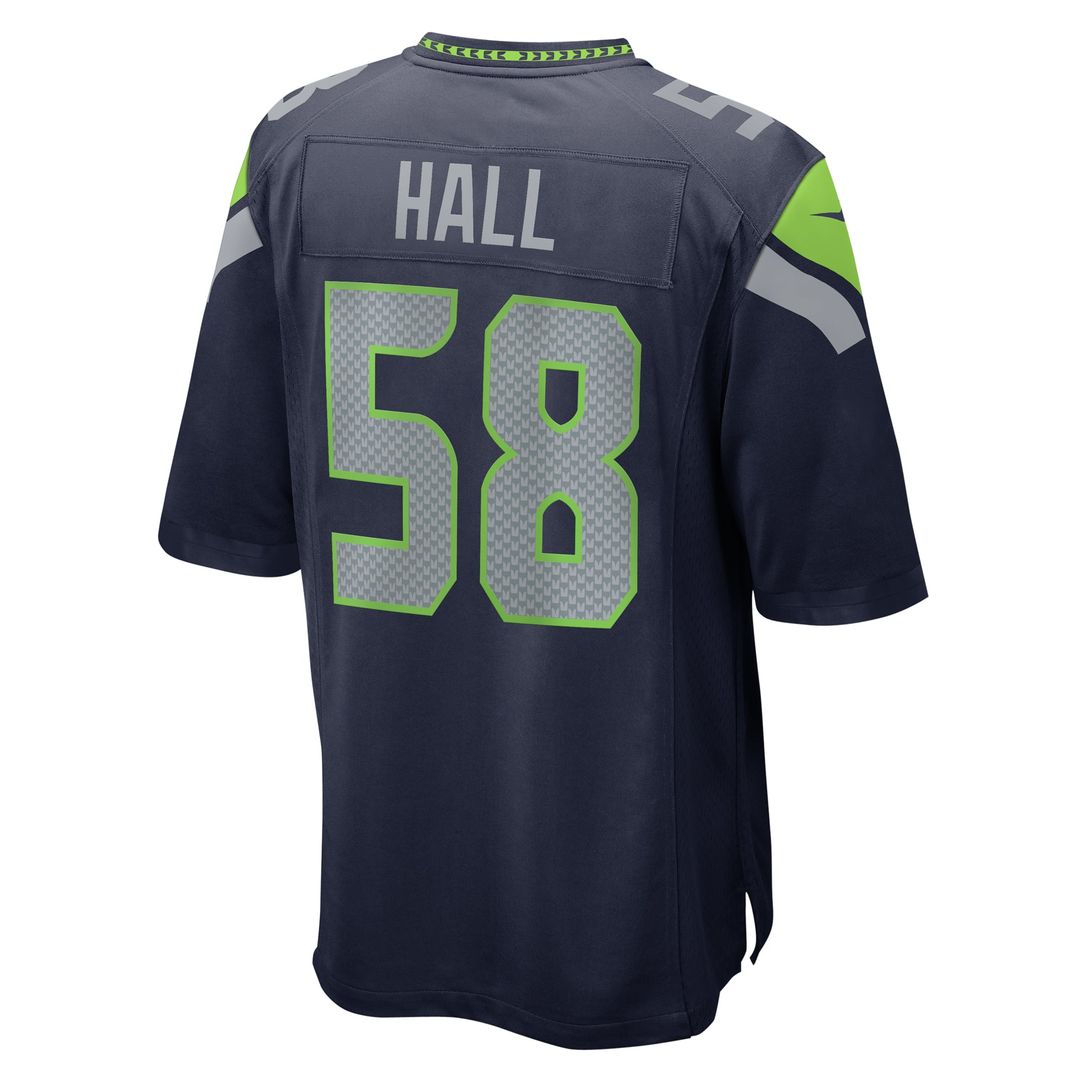 Derick Hall Seattle Seahawks College Navy Game Jersey