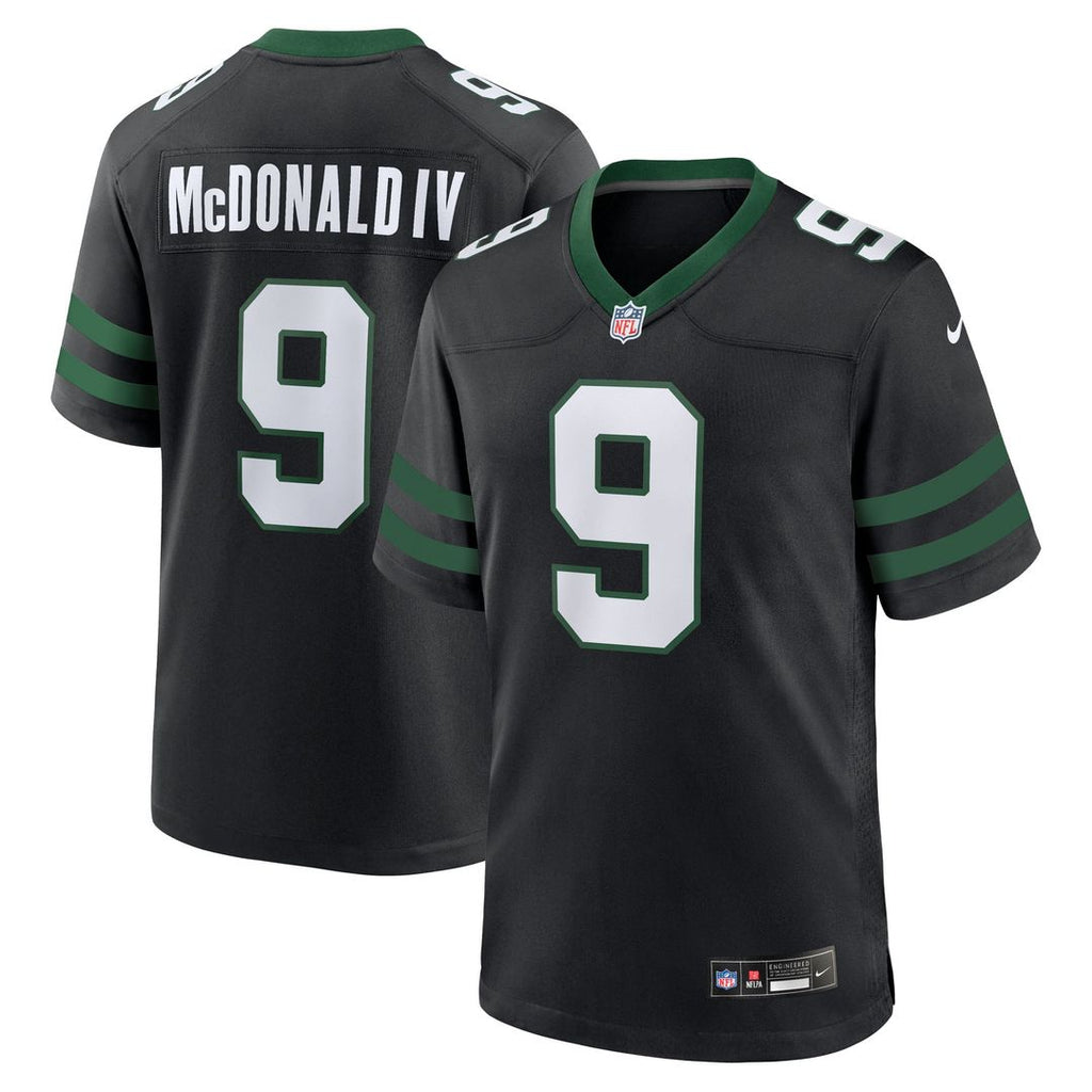 Will McDonald IV New York Jets Legacy Black Alternate Game Jersey