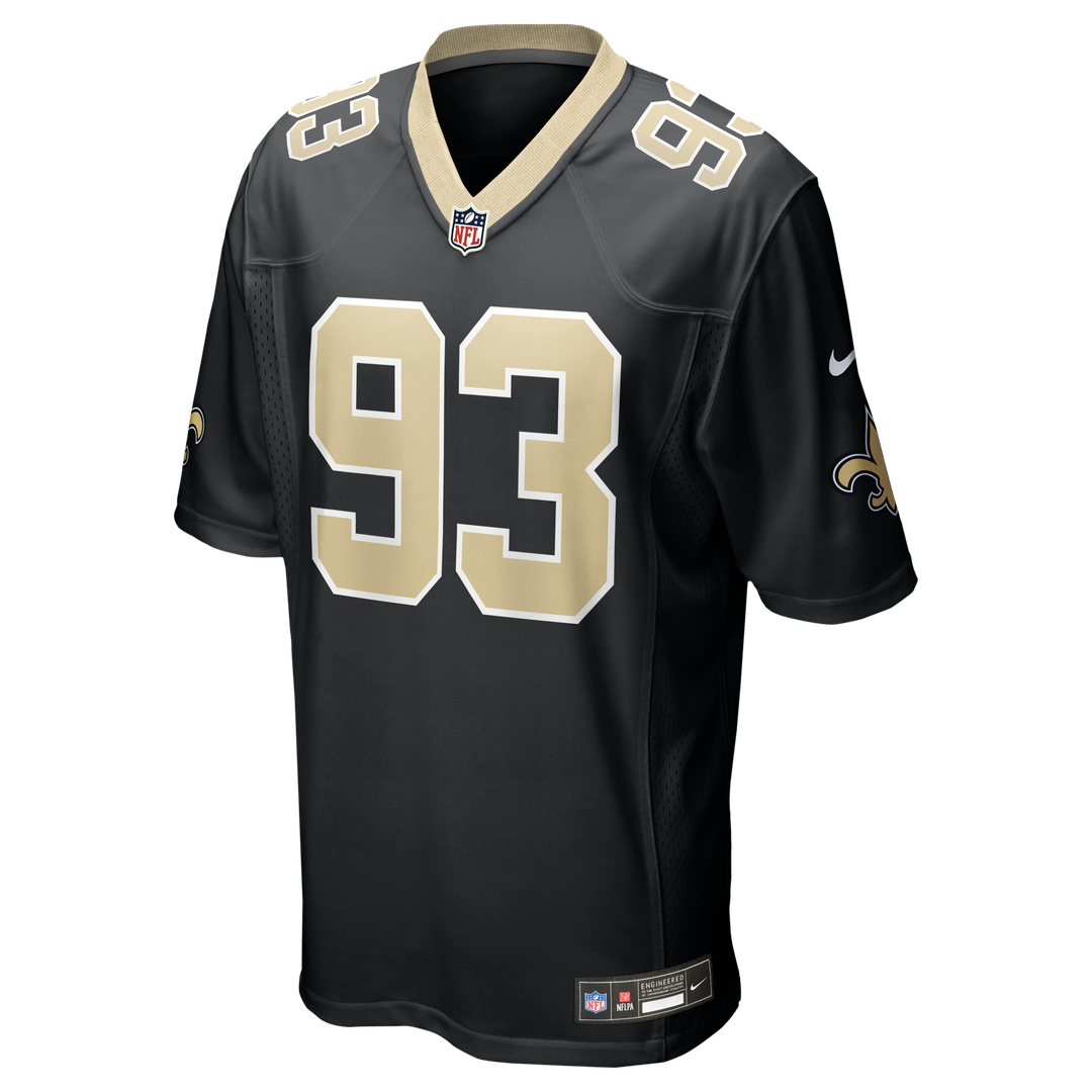 Nathan Shepherd New Orleans Saints Black Game Jersey