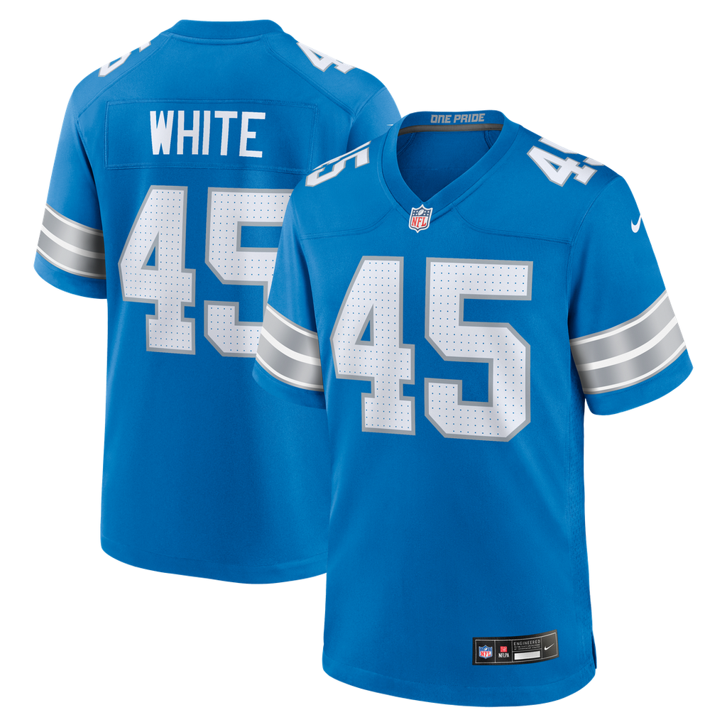 Devin White Detroit Lions Blue Team Game Jersey